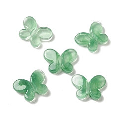 Vert Mer Perles acryliques transparentes, papillon, vert de mer, 12.8x17.3x4.4mm, Trou: 2mm, environ940 pcs / 500 g