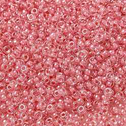 (RR1109) Внутри Окрашенный Розовый  Миюки круглые бусины рокайль, японский бисер, (rr 1109) внутри розового цвета, 8/0, 3 мм, отверстие : 1 мм, Около 2111~2277 шт / 50 г