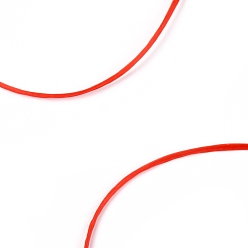 Roja Hilo elástico con cuentas elásticas fuertes, cuerda de cristal elástica plana, rojo, 0.8 mm, aproximadamente 10.93 yardas (10 m) / rollo