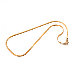 Oro 304 de acero inoxidable collares de cadena de espina de pescado, dorado, 17.7 pulgada (45 cm), 2.6x1 mm