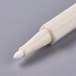 White Metallic Marker Pens, for Glass Paint Rock Painting Stone DIY Card Making Plastic Pottery Wood Metal Surface, White, 164x9mm
