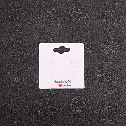 Белый Квадратные бумажные серьги-карточки, Карточка для демонстрации ювелирных изделий для демонстрации сережек, белые, 5x5 см