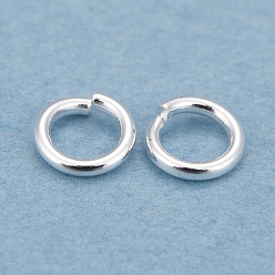 925 Sterling Silver Plated Rack Plating Brass Jump Rings, Open Jump Rings, Long-Lasting Plated, 925 Sterling Silver Plated, 3.5x0.6mm, Inner Diameter: 2.2mm