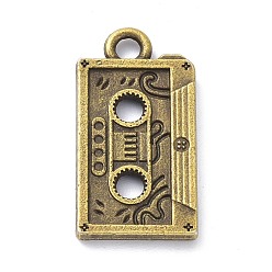 Bronze Antique Pendentifs de cassette en alliage de style tibétain, bronze antique, 23x12x2mm, Trou: 2.3mm