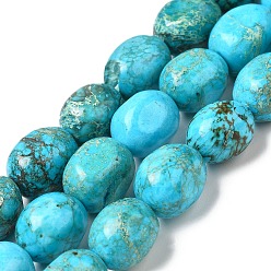 Imperial Jasper Natural Imperial Jasper Beads Strands, Dyed, Drum, 13~15x10~11x10~11mm, Hole: 1mm, about 28~29pcs/strand, 15.75~16.14 inch(40~41cm)