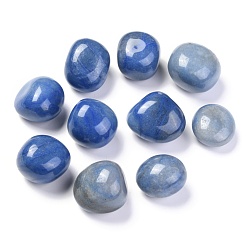 Aventurine Bleue Perles d'aventurine bleues naturelles, sans trou, nuggets, pierre tombée, pierres de guérison pour l'équilibrage des chakras, cristal thérapie, méditation, reiki, gemmes de remplissage de vase, 7mm, environ14~26x13~21x12~18 pcs / 120 g