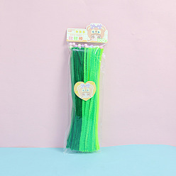 Зеленый Плюшевые палочки своими руками, стебли синели, трубочисты, материал для детских поделок, зелёные, 300 мм
