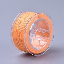Rouge Orange Cordon de fil de nylon, pour la fabrication de bijoux, rouge-orange, 0.4mm, environ 196.85 yards (180m)/rouleau