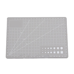 Light Grey A5 Plastic Cutting Mat, Cutting Board, for Craft Art, Rectangle, Light Grey, 14.8x21cm