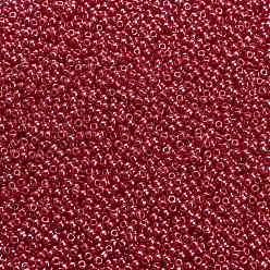 (125) Opaque Luster Cherry TOHO Round Seed Beads, Japanese Seed Beads, (125) Opaque Luster Cherry, 11/0, 2.2mm, Hole: 0.8mm, about 5555pcs/50g