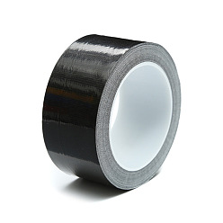 Black Polyethylene & Gauze Adhesive Tapes for Fixing Carpet, Bookbinding Repair Cloth Tape, Flat, Black, 4.5cm, 10m/roll
