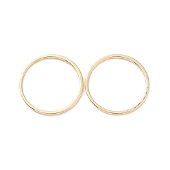 Настоящее золото 18K Ионное покрытие (ip) латунные соединительные кольца, круглые кольца, реальный 18 k позолоченный, 20x1 мм, внутренний диаметр: 18 мм