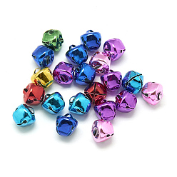 Mixed Color Iron Bell Charms, Mixed Color, 10mm