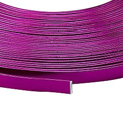 Purple Aluminum Wire, Flat, Purple, 5x1mm, about 32.8 Feet(10m)/roll