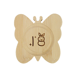 BlanchedAlmond Tableros de diseño de pulsera de madera en forma de mariposa., bandeja de fabricación de joyas de abalorios de bricolaje, almendra blanqueada, 12x12 cm