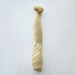 Caqui Oscuro Peluca de muñeca de peinado romano ondulado largo de fibra de alta temperatura, para diy girl bjd makings accesorios, caqui oscuro, 7.87~39.37 pulgada (20~100 cm)