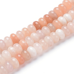 Pink Aventurine Natural Pink Aventurine Bead Strands, Rondelle, 8x5mm, Hole: 1mm, about 75pcs/strand, 14.9 inch