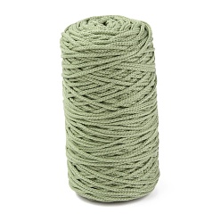 Dark Sea Green Cotton String Threads, for DIY Crafts, Gift Wrapping and Jewelry Making, Dark Sea Green, 3mm, about 150m/roll