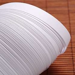 Blanc QUILLING bandes de papier, blanc, 530x10mm, à propos 120strips / sac