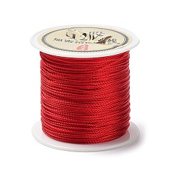 Crimson 12-Ply Round Nylon Thread, with Spool, Crimson, 0.8mm, about 27.34 Yards(25m)/Roll