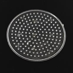 Clair Poteaux en plastique plc ronds plats utilisés pour des billes de fusibles 1 1 mm mm, clair, 5x5mm