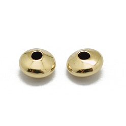 Real Gold Filled Yellow Gold Filled Spacer Beads, 1/20 14K Gold Filled, Flat Round, Real Gold Filled, 3.5x2mm, Hole: 1mm