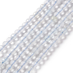 Autres Quartzs Brins de perles en cristal de topaze naturelle, facette, ronde, 6mm, Trou: 1mm, Environ 69 pcs/chapelet, 15.16 pouce (38.5 cm)
