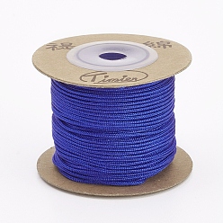 Azul Medio Cuerdas de nylon, hilos de cuerda cuerdas, rondo, azul medio, 1.5 mm, aproximadamente 27.34 yardas (25 m) / rollo