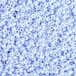 (RR3329) Opaque Light Steel Blue Perles rocailles miyuki rondes, perles de rocaille japonais, 15/0, (rr 3329) bleu acier clair opaque, 15/0, 1.5mm, trou: 0.7 mm, environ 27777 pcs / 50 g