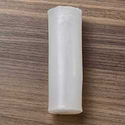 Humo Blanco Moldes de silicona para velas perfumadas de la Virgen María religiosa, moldes para hacer velas, moldes para velas de aromaterapia, whitesmoke, 14x4.6 cm, diámetro interior: 2.5x3.5 cm