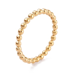 Oro Revestimiento iónico (ip) 304 anillos para los dedos de acero inoxidable, rondo, dorado, tamaño de 6~9, 2 mm, diámetro interior: 16~19 mm