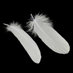 Blanco Accesorios del traje de plumas de ganso, teñido, blanco, 160~215x36~47 mm