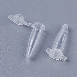 Clear Transparent Disposable Plastic Centrifuge Tube, with Cap, Lab Supplies, Clear, 21.5x12mm, Capacity: 0.2ml(0.006 fl. oz)
