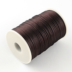 Brun Saddle Câblés de polyester, selle marron, 2mm, environ 98.42 yards (90m)/rouleau