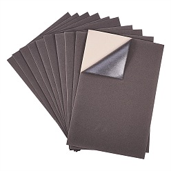 Dark Gray Jewelry Flocking Cloth, Self-adhesive Fabric, Dark Gray, 40x28.9~29cm, 12sheets/set