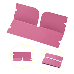 Pink Organisateur de clip de rangement en plastique pliable portable, pour couvre-bouche jetable, rose, 190x120x0.3mm