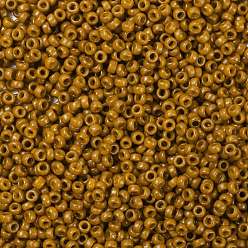 (RR4460) Duracoat Dyed Opaque Toast MIYUKI Round Rocailles Beads, Japanese Seed Beads, (RR4460) Duracoat Dyed Opaque Toast, 15/0, 1.5mm, Hole: 0.7mm, about 27777pcs/50g