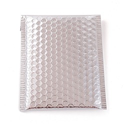 Argent Sacs d'emballage en film mat, courrier à bulles, enveloppes matelassées, rectangle, argenterie, 22.5x15x0.5 cm