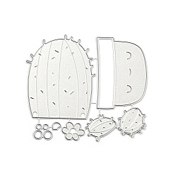 Cactus Carbon Steel Cutting Dies Stencils, for DIY Scrapbooking, Photo Album, Decorative Embossing Paper Card, Matte Stainless Steel Color, Cactus, 85x95x0.8mm