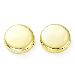 Золотой Акриловые бусины, CCB пластиковые шарики, плоско-круглые, золотые, 13x4 мм, отверстие : 1.2 мм