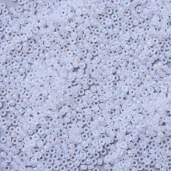 (RR131FR) Матовый Хрустальный AB Миюки круглые бусины рокайль, японский бисер, 11/0, (rr 131 fr) матовый кристалл ab, 2x1.3 мм, Отверстие : 0.8 мм , около 5500 шт / 50 г