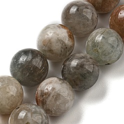 Autres Quartzs Perles naturelles de quartz brins, ronde, 10mm, Trou: 1mm, Environ 41 pcs/chapelet, 15.59'' (39.6 cm)
