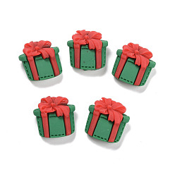 Green Resin Cabochons, Christmas Theme, Christmas Gift, Green, 20x19x9mm