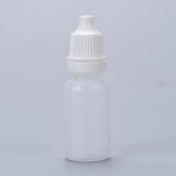 Прозрачный Пластиковые бутылки для пипетки, многоразовая бутылка с крышками, для ушных капель, эфирные масла и различные жидкости, прозрачные, 6.1 см, емкость: 10 мл (0.34 жидких унций)