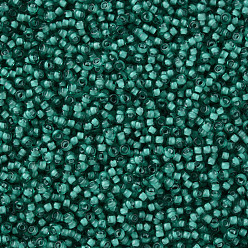 Средний Морско-зеленый 12/0 круглый стеклянный бисер класса А, прозрачные цвета внутри, средний морской зеленый, 2x1.5 мм, отверстие : 0.7 мм, Около 48500 шт / фунт