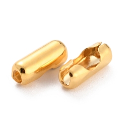 Золотой 304 нержавеющей стали соединения шаровой цепи, золотые, 13x5.5 мм, отверстие : 2.5 мм, подходит для шариковой цепи 4.5 мм