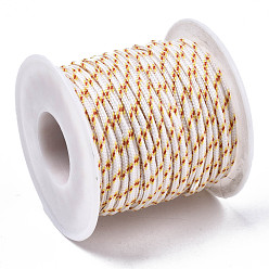 Lino Cordón de poliéster multiusos, para hacer pulseras de cuerda o cordones de botas, lino, 2 mm, aproximadamente 21.87 yardas (20 m) / rollo