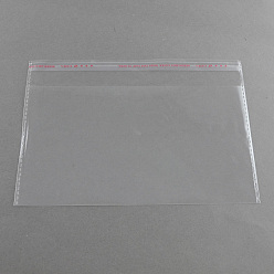 Clear OPP Cellophane Bags, Rectangle, Clear, 14x20cm, Unilateral Thickness: 0.035mm, Inner Measure: 11x20cm