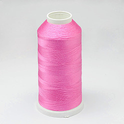 Rose Chaud Fil de nylon, pour la fabrication de glands, rose chaud, 0.3mm, environ 1093.61 yards (1000m)/rouleau