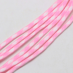 Pearl Pink 7 Inner Cores Polyester & Spandex Cord Ropes, for Rope Bracelets Making, Pearl Pink, 4mm, about 109.36 yards(100m)/bundle, 420~500g/bundle